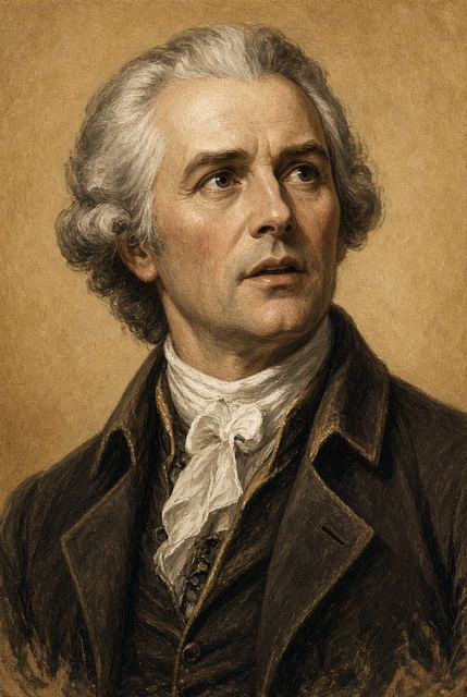 Illustrated portrait of Patrick Henry