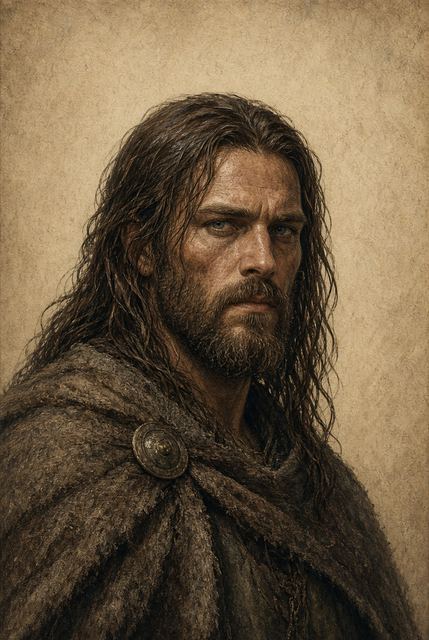 Illustrated portrait of William Wallace
