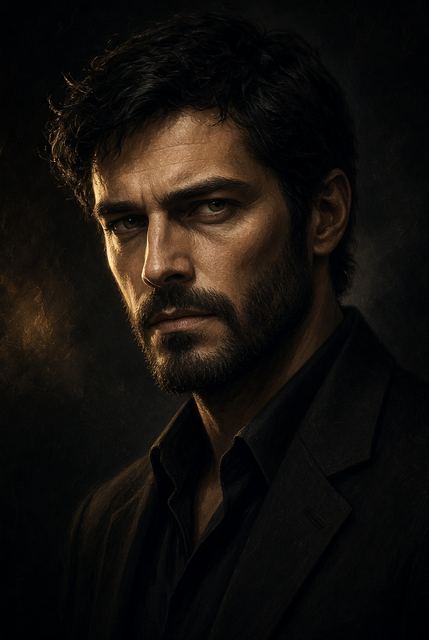 Illustrated portrait of John Wick